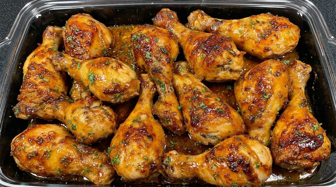 Honey Garlic Glazed Chicken Drumsticks Recipe